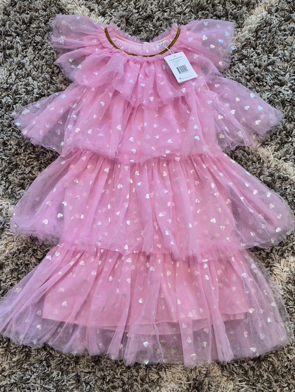 Lola and The Boys Love Your Hearts Tulle Party Dress